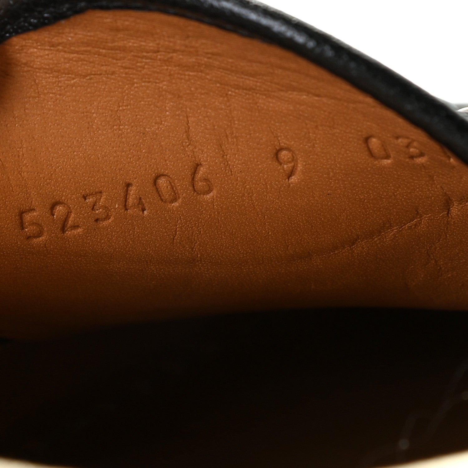 Gucci Goatskin Stripe Mens Horsebit Slingback Slippers 9 Black 9 of 9