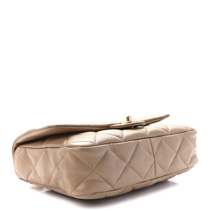 Chanel Lambskin Quilted Large CC Funky Town Flap Beige 4 of 12