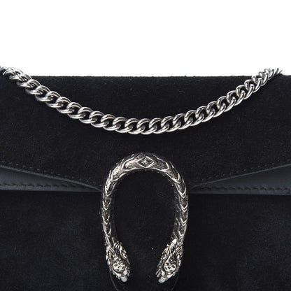 Gucci Suede Super Mini Dionysus Shoulder Bag Black 9 of 9