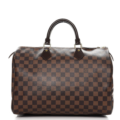 Louis Vuitton Damier Ebene Speedy 35 1 of 13