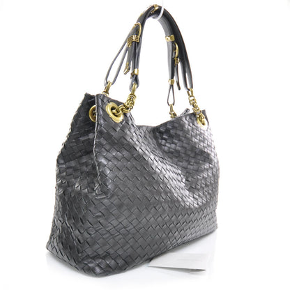 Bottega Veneta Nappa Intrecciato Shoulder Bag Nero Black 2 of 10