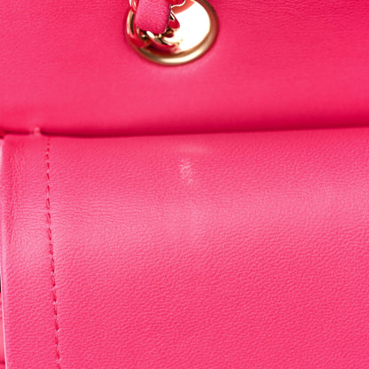 Chanel Lambskin Quilted Medium Double Flap Pink 13 of 15