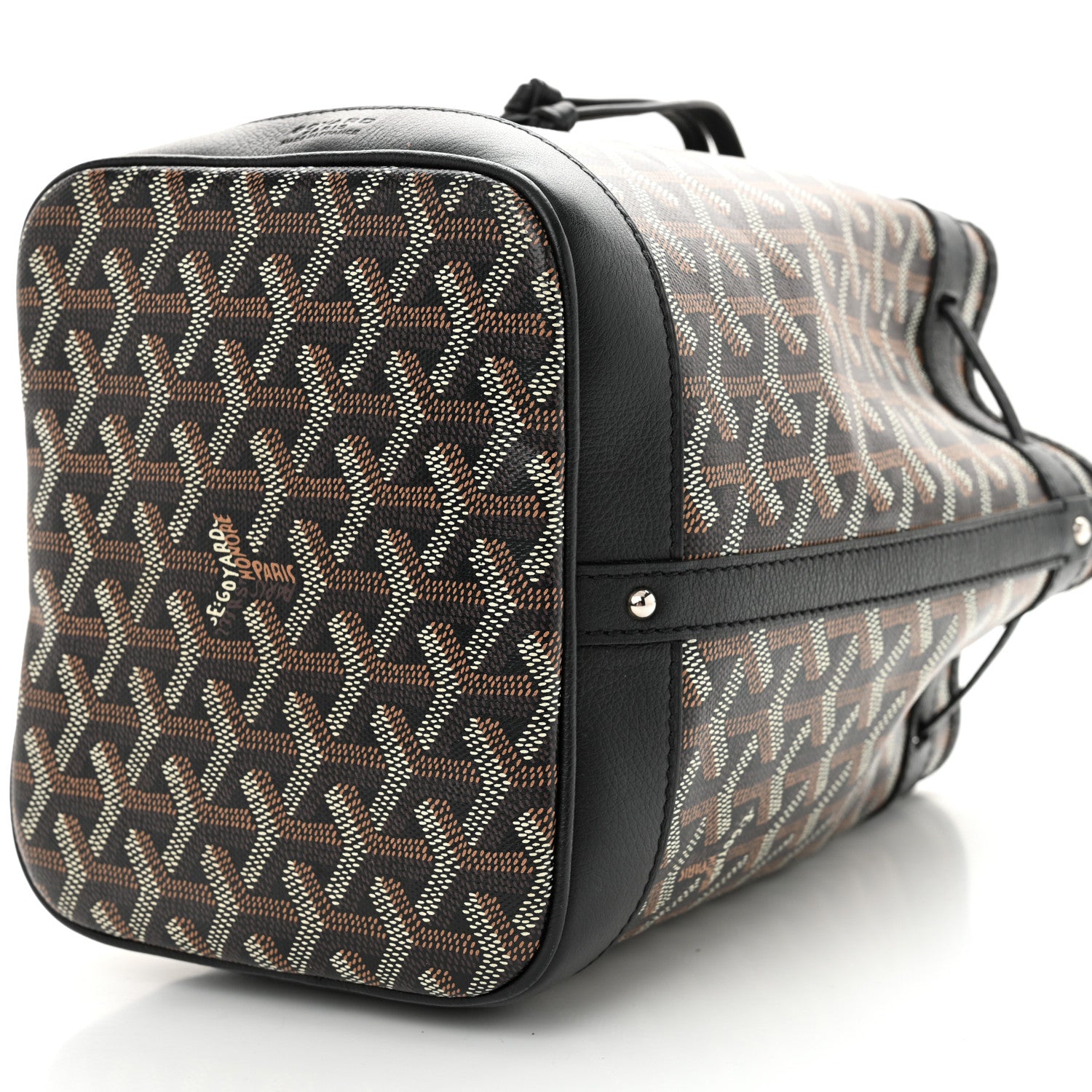 Goyard Goyardine Petit Flot Bucket Bag PM Black 9 of 11