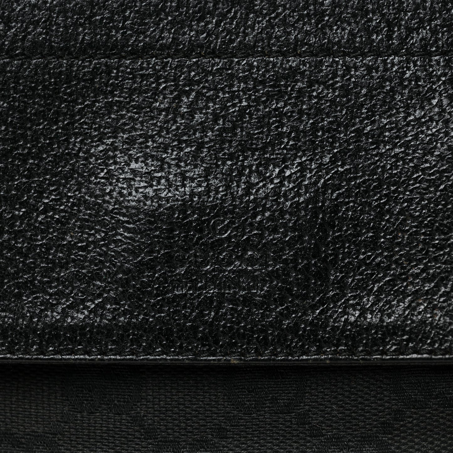 Denim Monogram Double Pocket Belt Bag Black