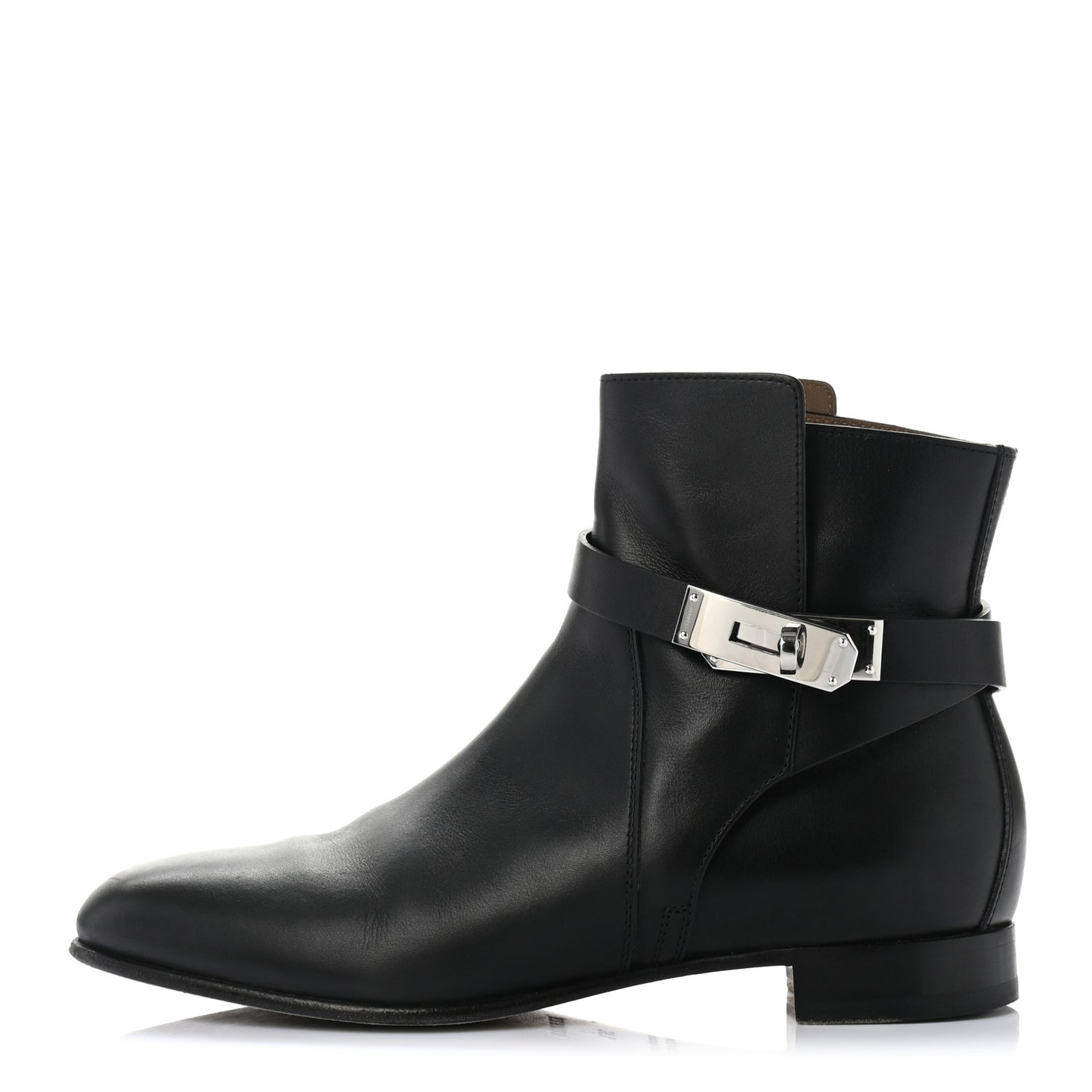 Calfskin Neo Low Boots 36.5 Black