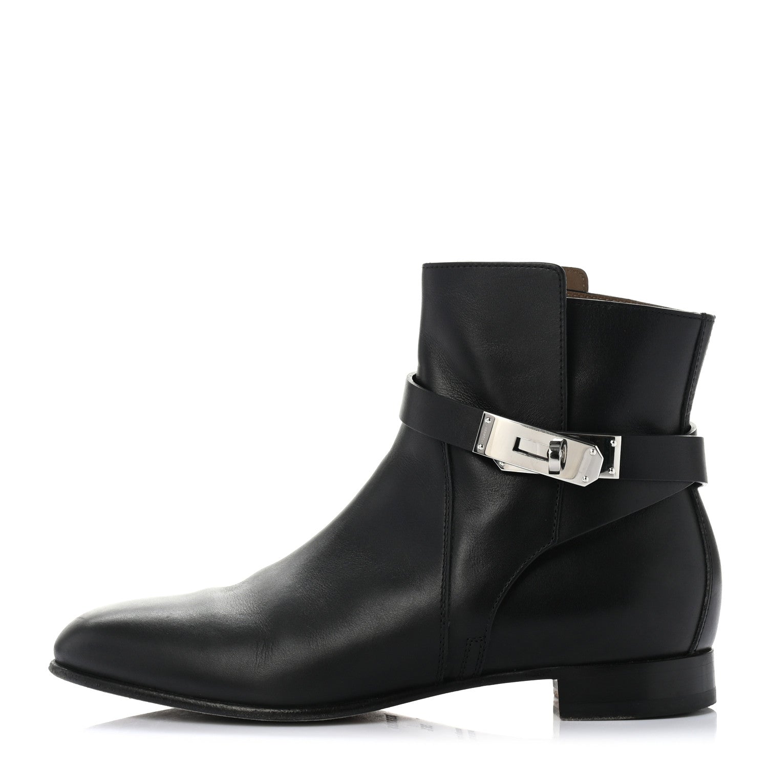 Hermes Calfskin Neo Low Boots 36.5 Black 1 of 10