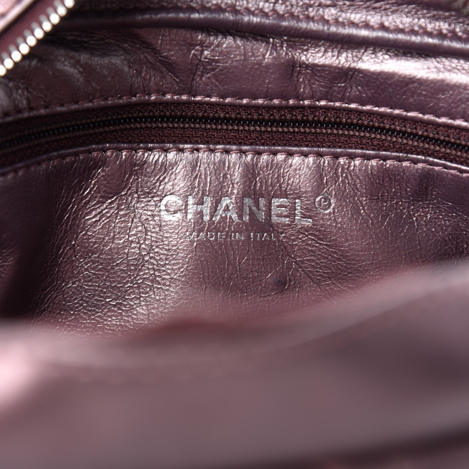 Chanel Metallic Aged Calfskin Quilted Medium Reissue Camera Case Pink 8 of 10