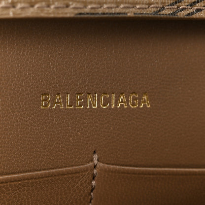 Balenciaga Coated Canvas BB Monogram Hourglass Chain Bag Beige Brown 6 of 11
