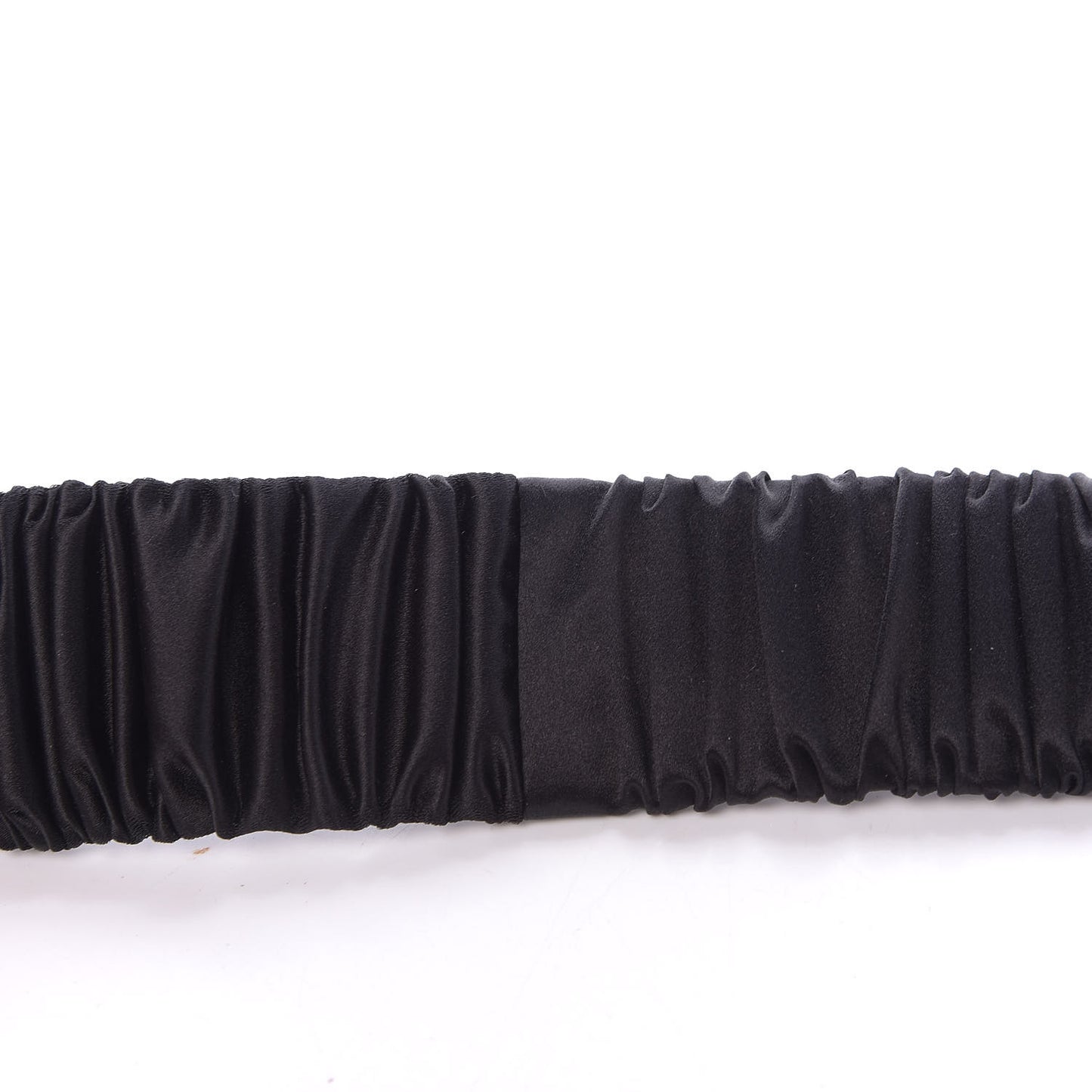 Satin Fox Head Buckle Belt Black 90 36