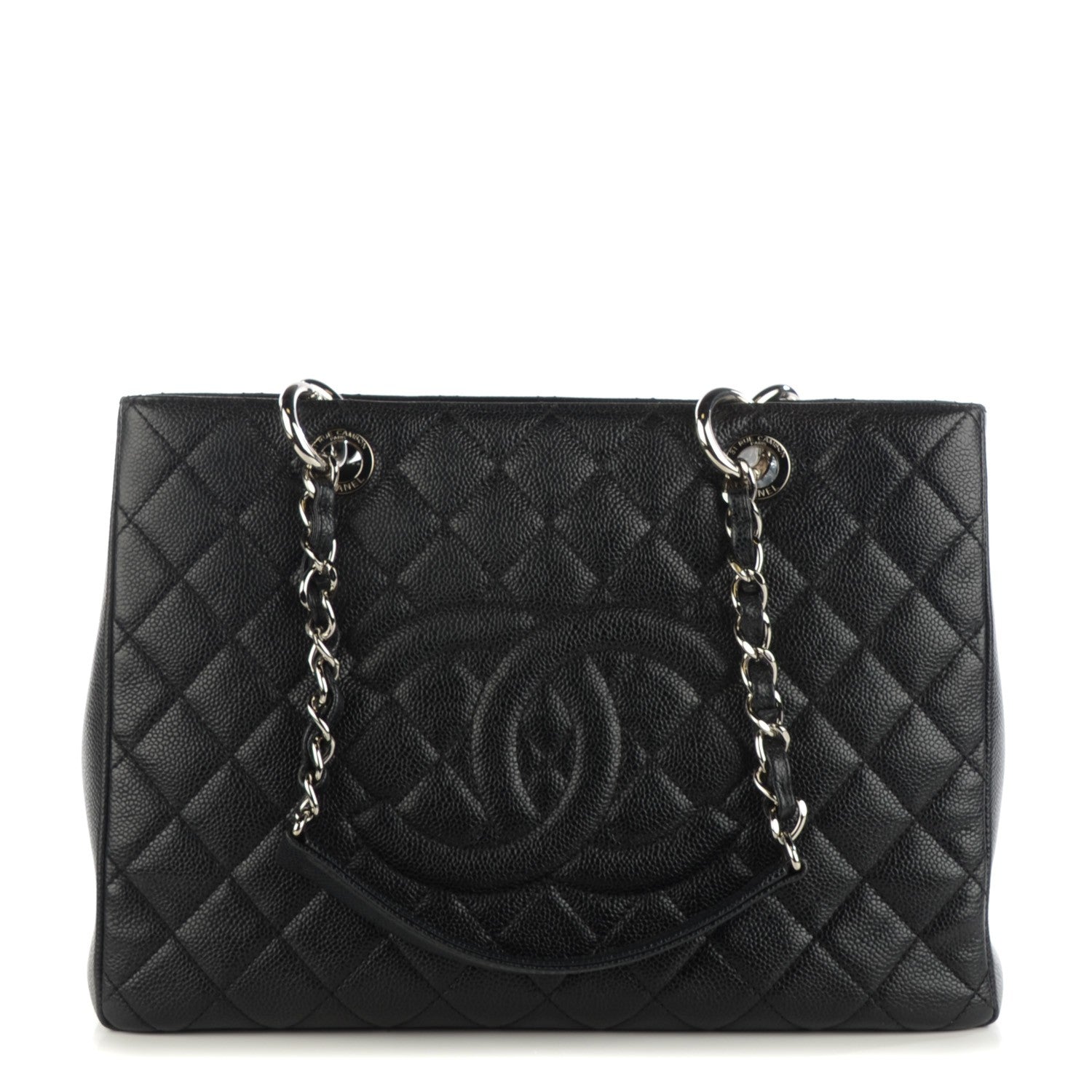 Chanel Caviar Quilted Grand Shopping Tote GST Black 1 of 7