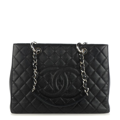 Chanel Caviar Quilted Grand Shopping Tote GST Black 1 of 7