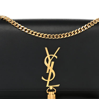 Saint Laurent Smooth Calfskin Medium Classic Monogram Kate Tassel Satchel Black 9 of 13