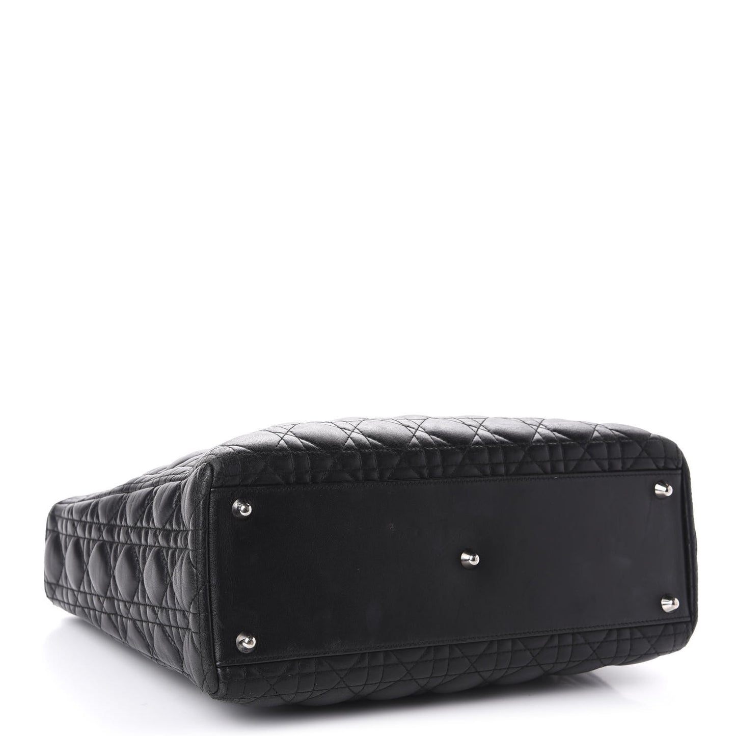 Lambskin Cannage Large Lady Dior Black