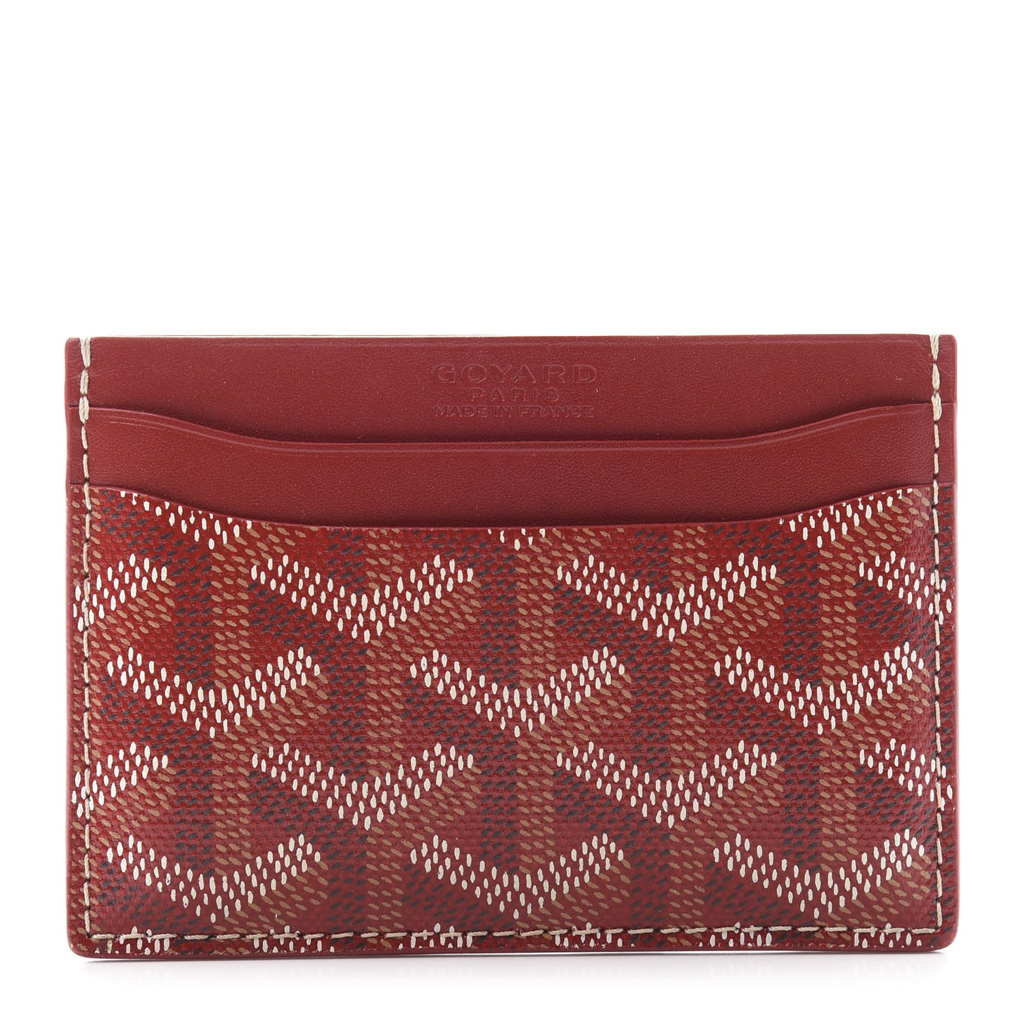 Goyardine Saint Sulpice Card Holder Red
