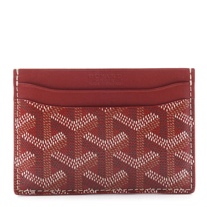Goyard Goyardine Saint Sulpice Card Holder Red 1 of 8