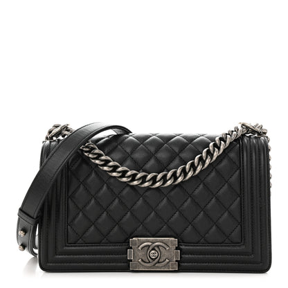 Chanel Caviar Quilted Medium Boy Flap Black 1 of 11