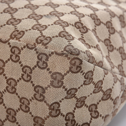 Gucci Monogram Large Horsebit Chain Hobo Dark Brown 9 of 11