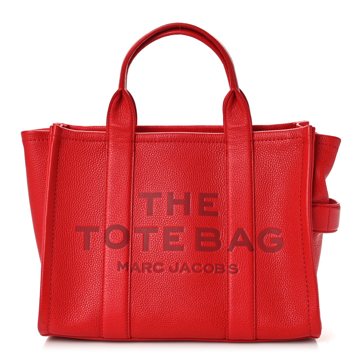 Marc Jacobs Grained Calfskin Medium The Tote Bag True Red 1 of 11