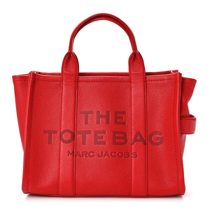 Marc Jacobs Grained Calfskin Medium The Tote Bag True Red 1 of 11