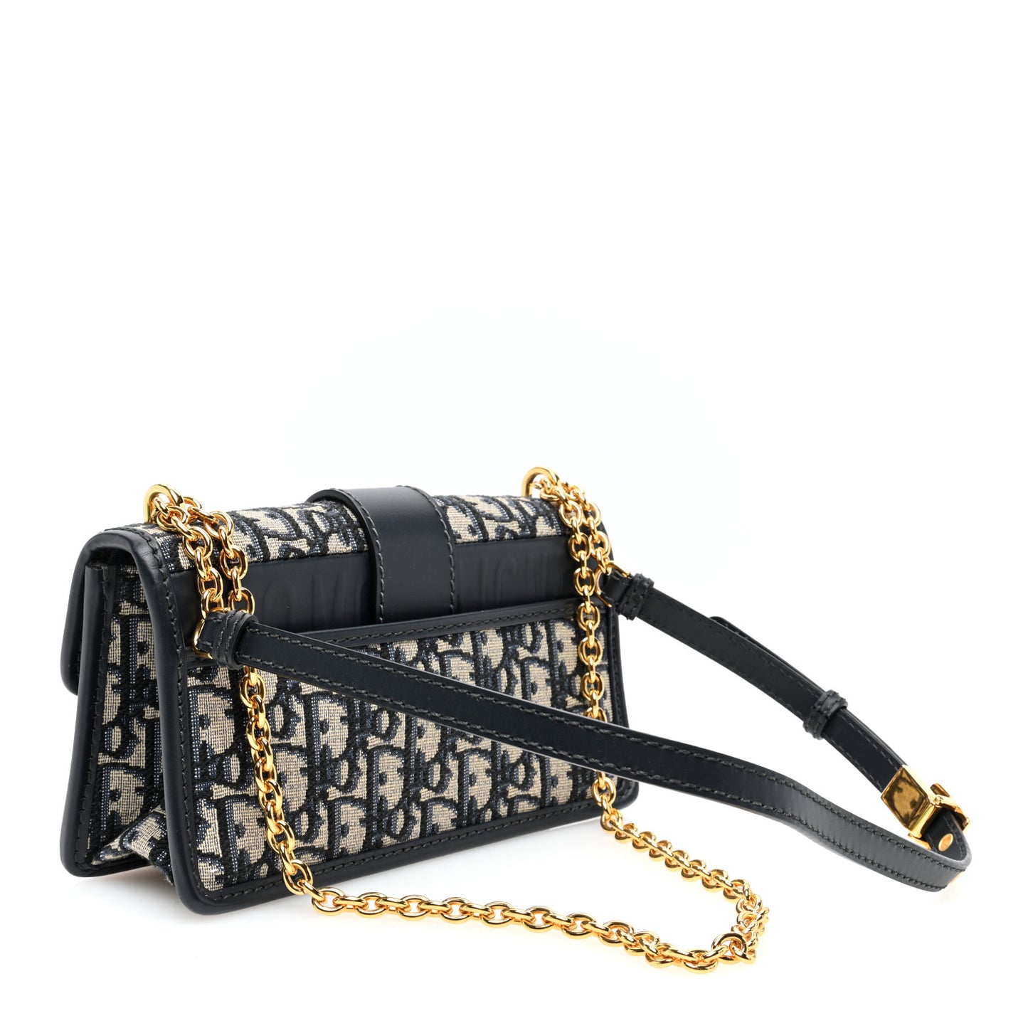 Oblique 30 Montaigne East West Chain Flap Bag Blue
