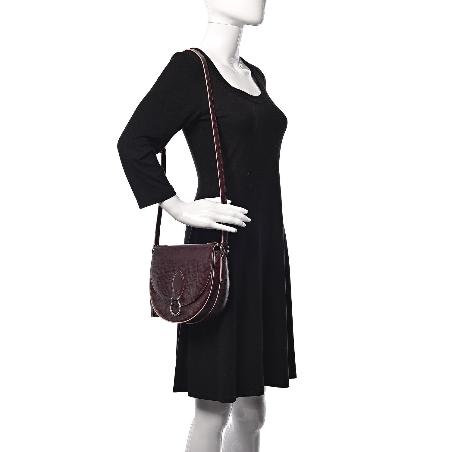 Louis Vuitton Epi Saint Cloud Prune Rose Poudre 2 of 8