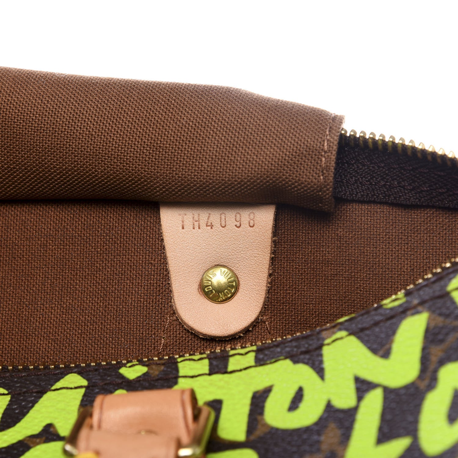 Louis Vuitton Monogram Graffiti Speedy 30 Green 5 of 8