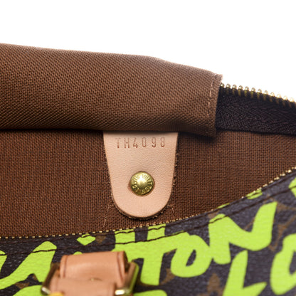 Louis Vuitton Monogram Graffiti Speedy 30 Green 5 of 8