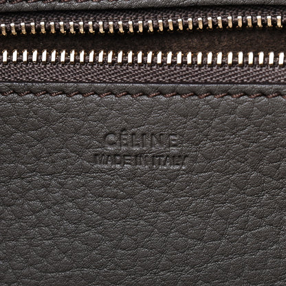 Celine Crisped Calfskin Small Tie Knot Tote Dark Khaki 7 of 9