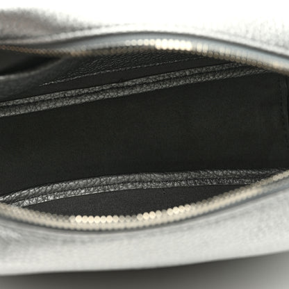 Balenciaga Metallic Grained Calfskin Logo M Everyday Camera Bag Silver 5 of 8