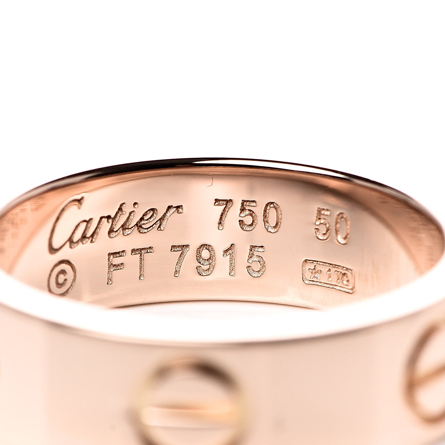 Cartier 18K Pink Gold 5.5mm LOVE Ring 50 5.25 4 of 4