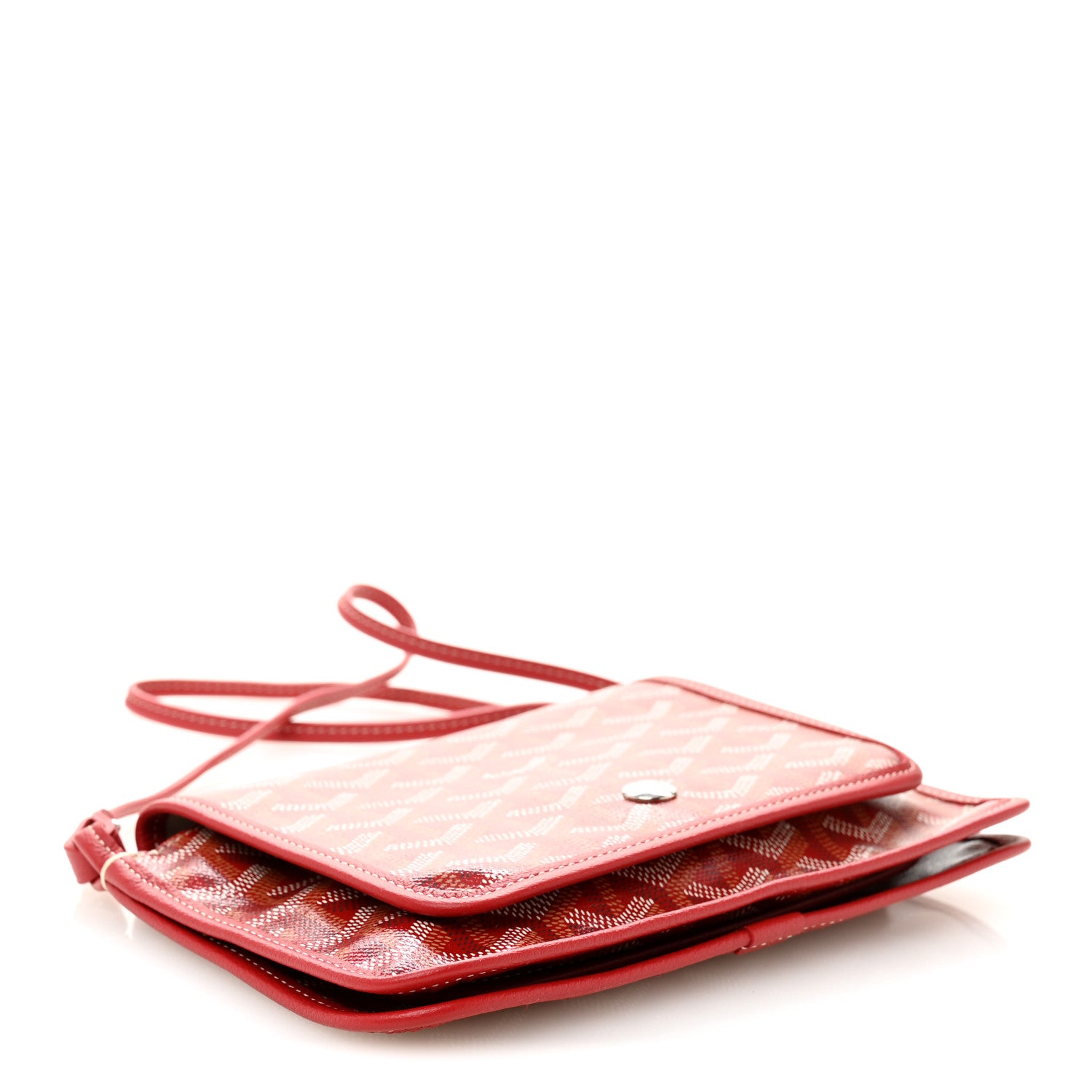 Goyard Goyardine Plumet Wallet Clutch Red 4 of 10