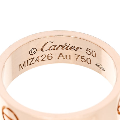 Cartier 18K Pink Gold 5.5mm LOVE Ring 50 5.25 4 of 5