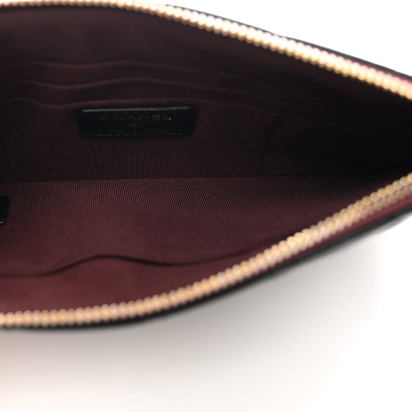 Lambskin Quilted Cosmetic Case Black