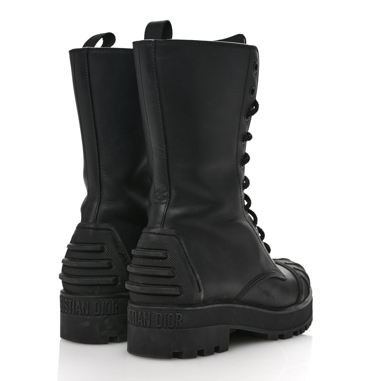 Christian Dior Calfskin Rubber DiorIron Boots 35.5 Black 5 of 10