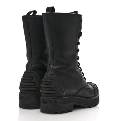 Christian Dior Calfskin Rubber DiorIron Boots 35.5 Black 5 of 10