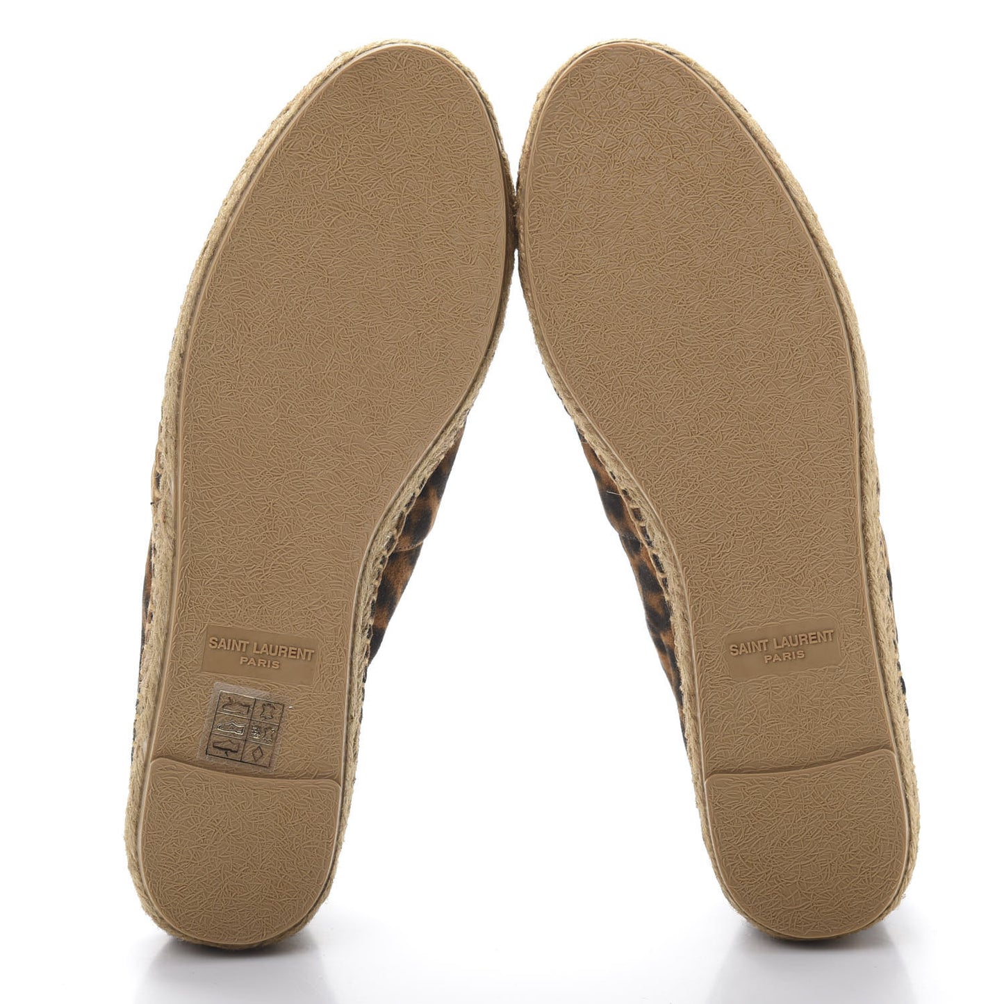 Suede Leopard Print Espadrilles 35.5
