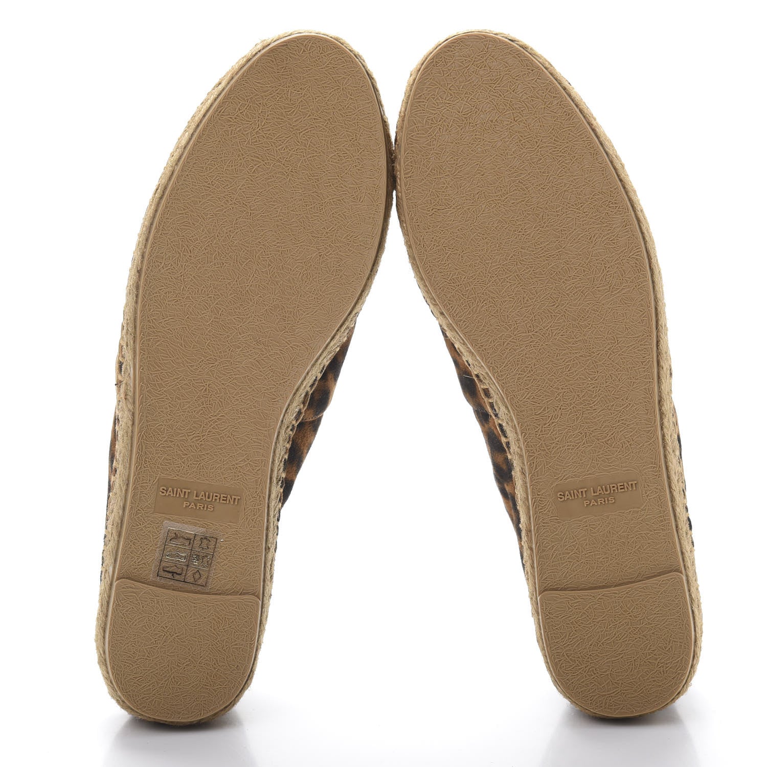 Saint Laurent Suede Leopard Print Espadrilles 35.5 5 of 9