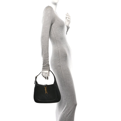 Gucci Boarded Dyana Lux Calfskin Small Jackie 1961 Hobo Black 2 of 10
