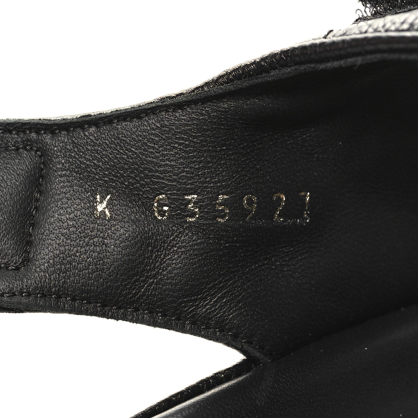 Grained Calfskin Velcro Dad Sandals 40 Black