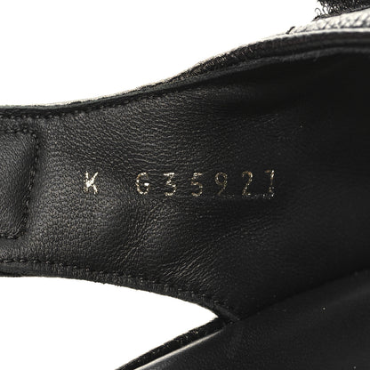 Chanel Grained Calfskin Velcro Dad Sandals 40 Black 6 of 9