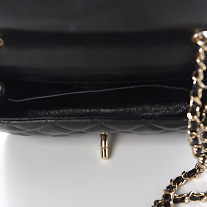 Chanel Lambskin Quilted Extra Mini Rectangular Flap Black 5 of 13