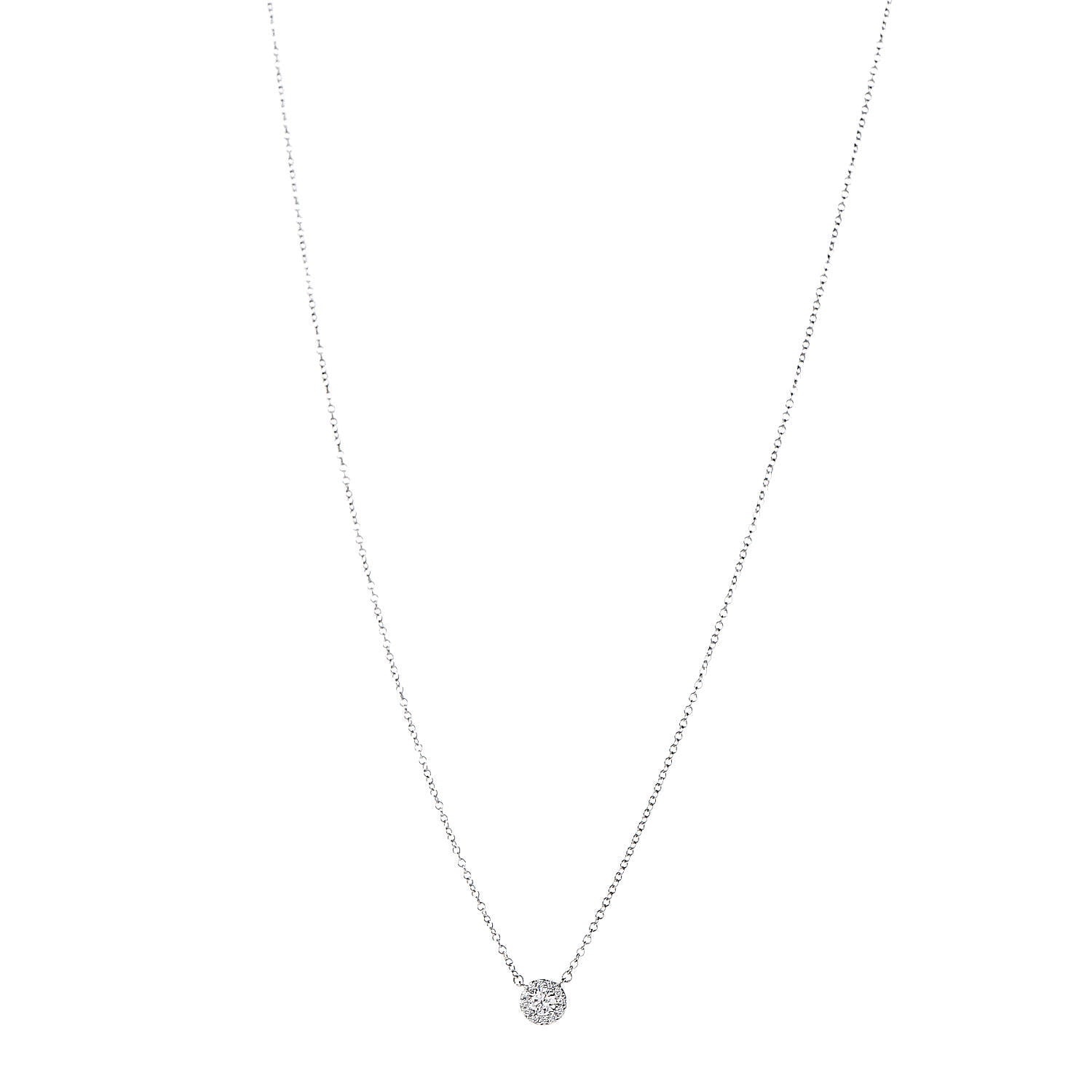 Tiffany Platinum Diamond Small Soleste Pendant Necklace 1 of 7