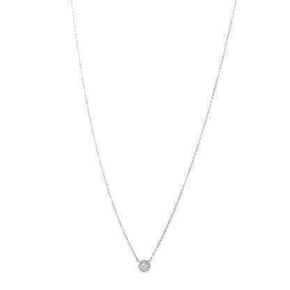 Tiffany Platinum Diamond Small Soleste Pendant Necklace 1 of 7