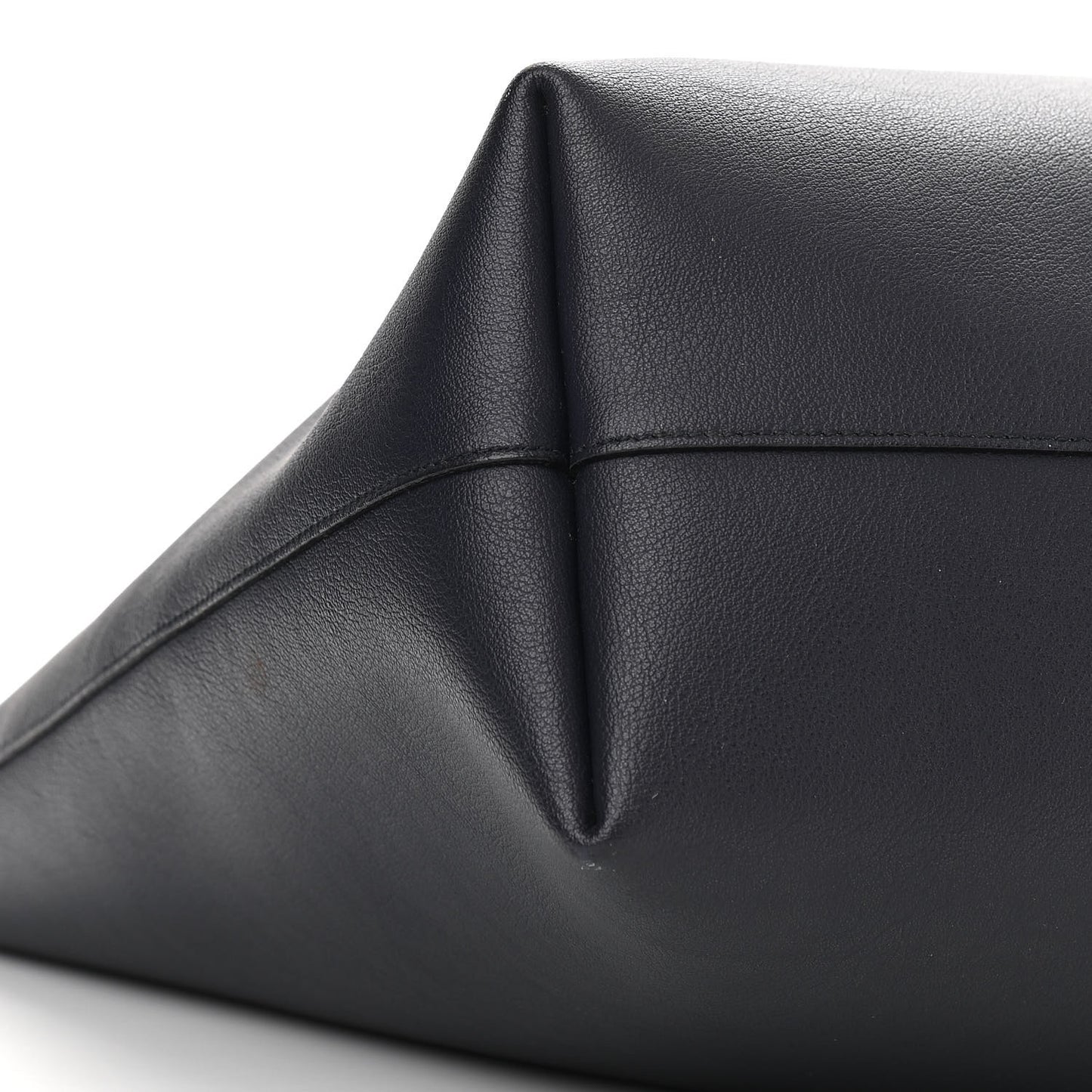 Calfskin Large Shopping Tote Deep Marine