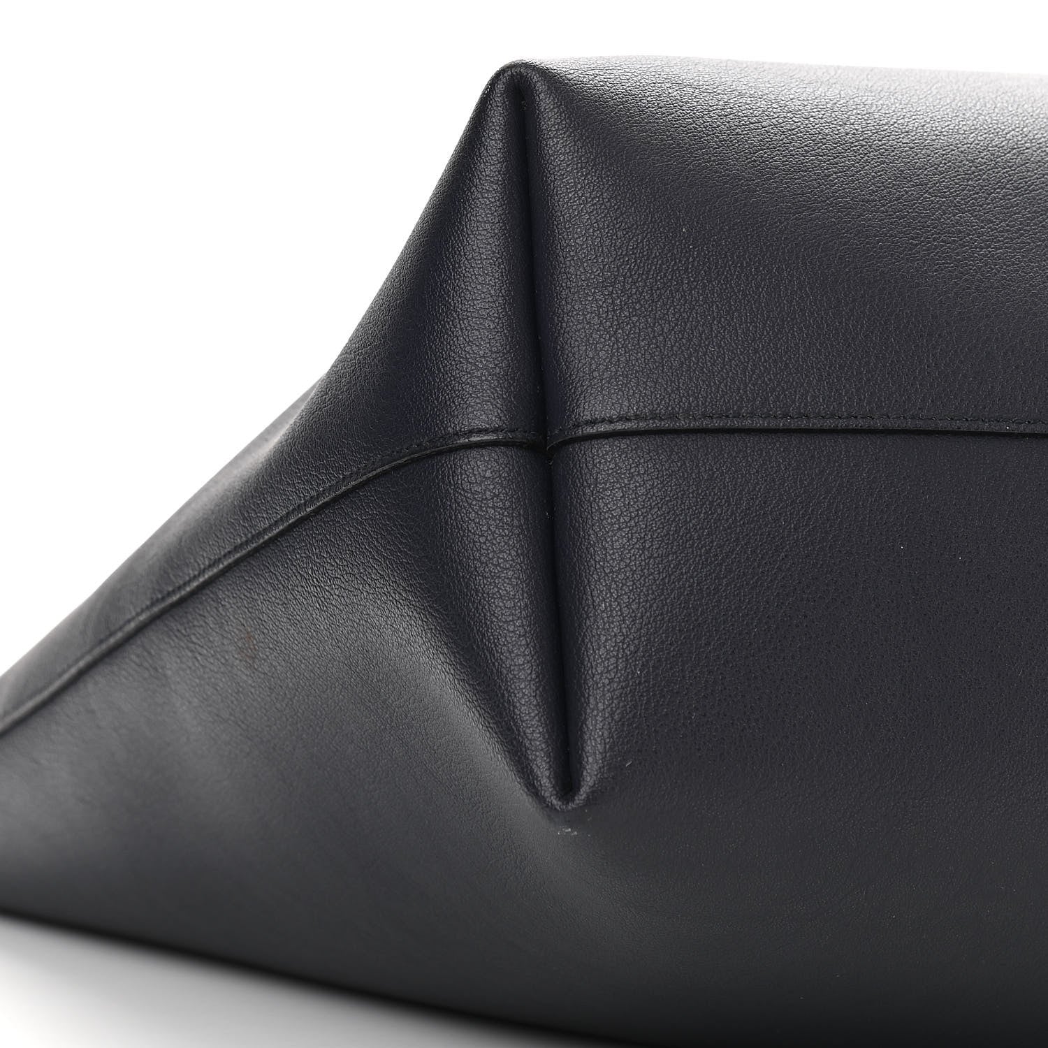 Saint Laurent Calfskin Large Shopping Tote Deep Marine 9 of 11