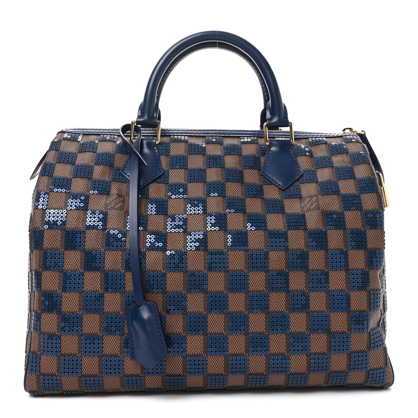 Damier Paillettes Speedy 30 Blue