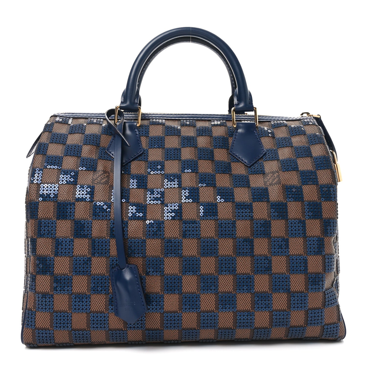 Louis Vuitton Damier Paillettes Speedy 30 Blue 1 of 9