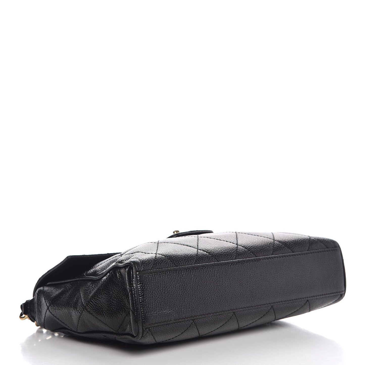 Caviar Quilted Medium Single Flap Black