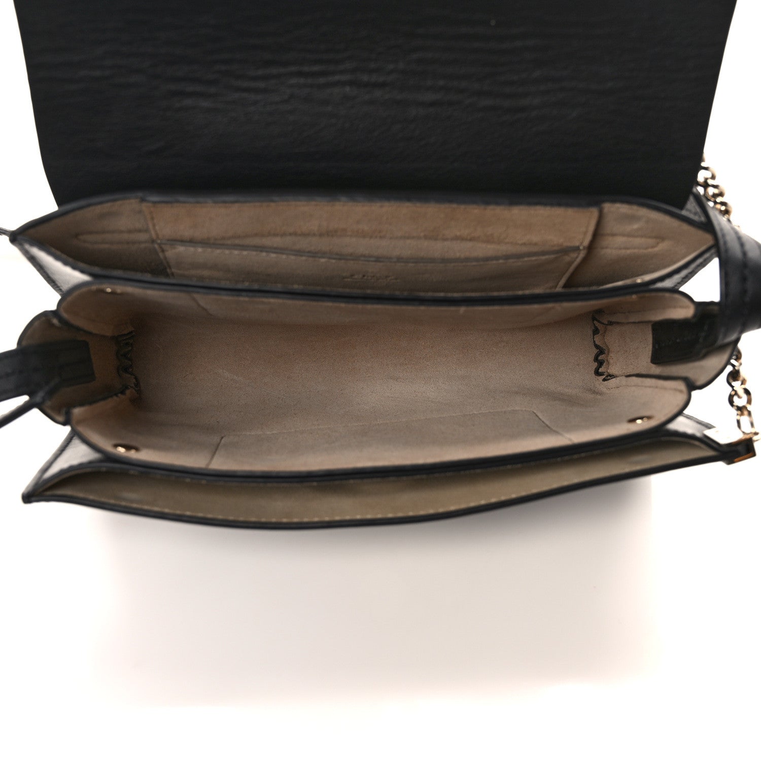 Chloe Suede Calfskin Small Faye Shoulder Bag Black 5 of 9
