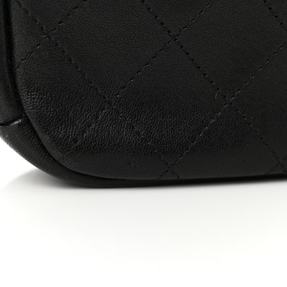 Chanel Goatskin Quilted Small Casual Trip Camera Case Black 11 of 12